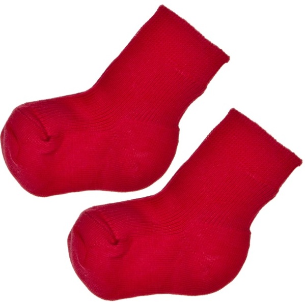 Носочки для новорожденных Hirsch Natur из био хлопка Арт.719.04.15 красные