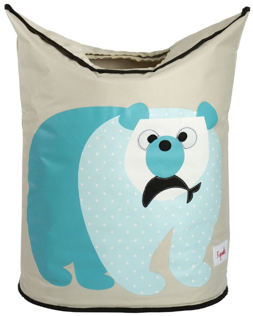 Корзина для белья в детскую комнату Blue Polar Bear (Полярный Мишка) 3 Sprouts Арт.71863