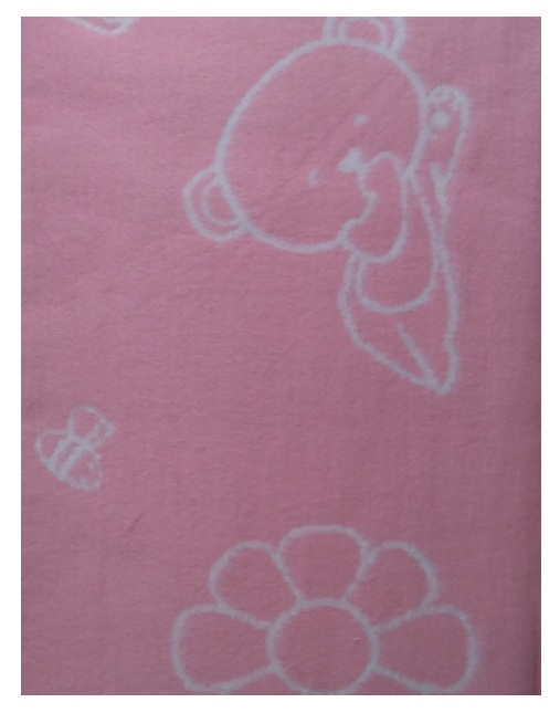 Детское хлопковое одеяло Мишки розовое 110 х 118 см Red-Sly
