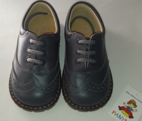 Panyno Туфли кожаные на шнуровке Napa Carbon Арт.2311