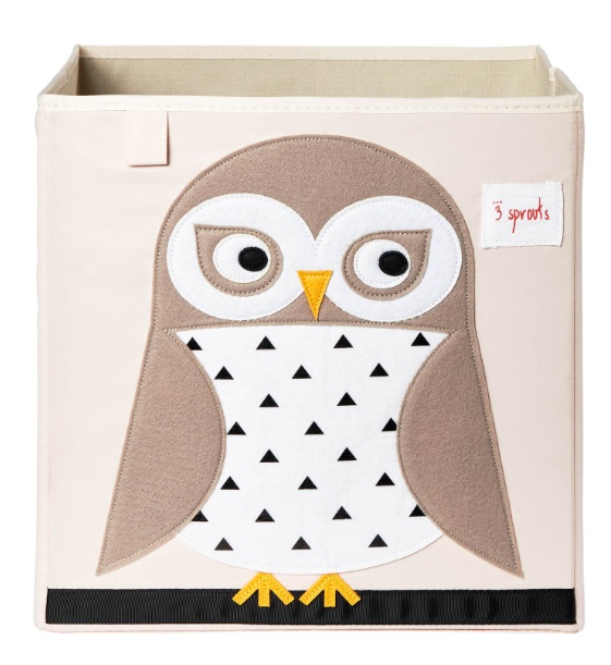 3 Sprouts - Коробка для хранения в детскую комнату White Owl Арт.00040